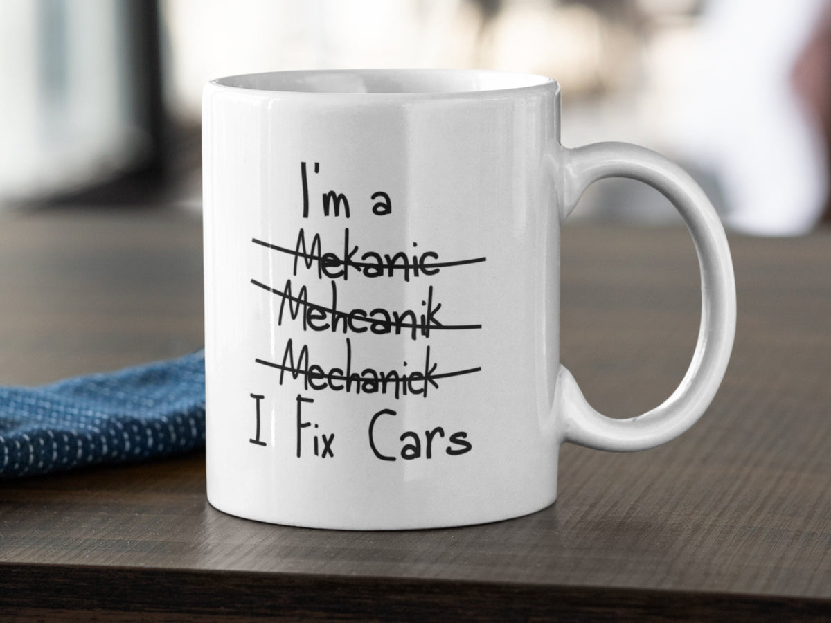 I Fix Cars Coffee Mug - lifestyle photo