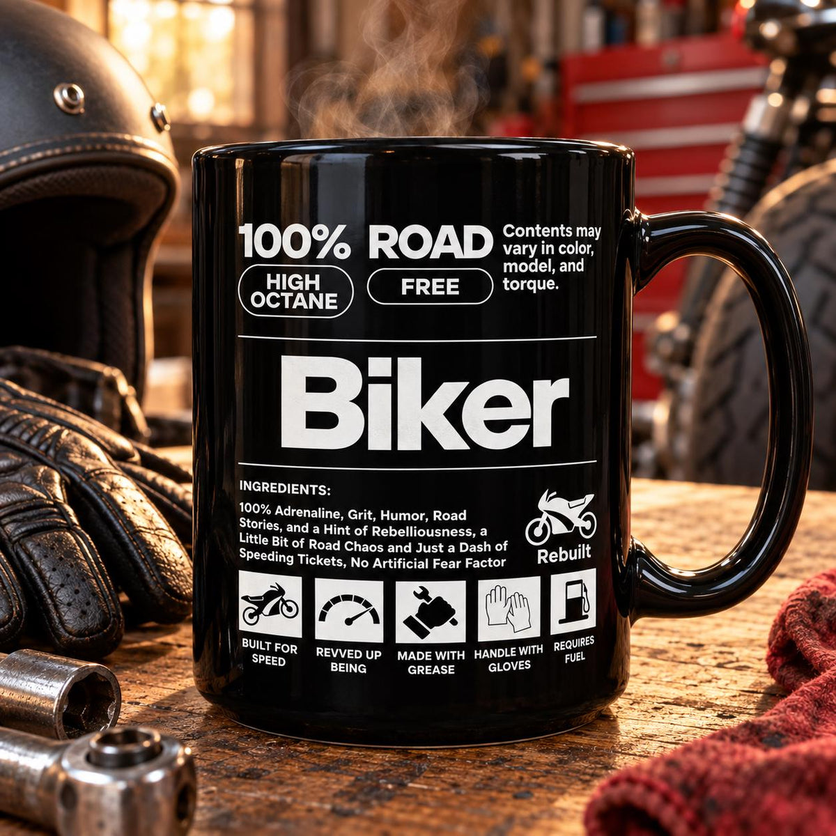 Biker Definition Coffee Mug - lifestyle photo