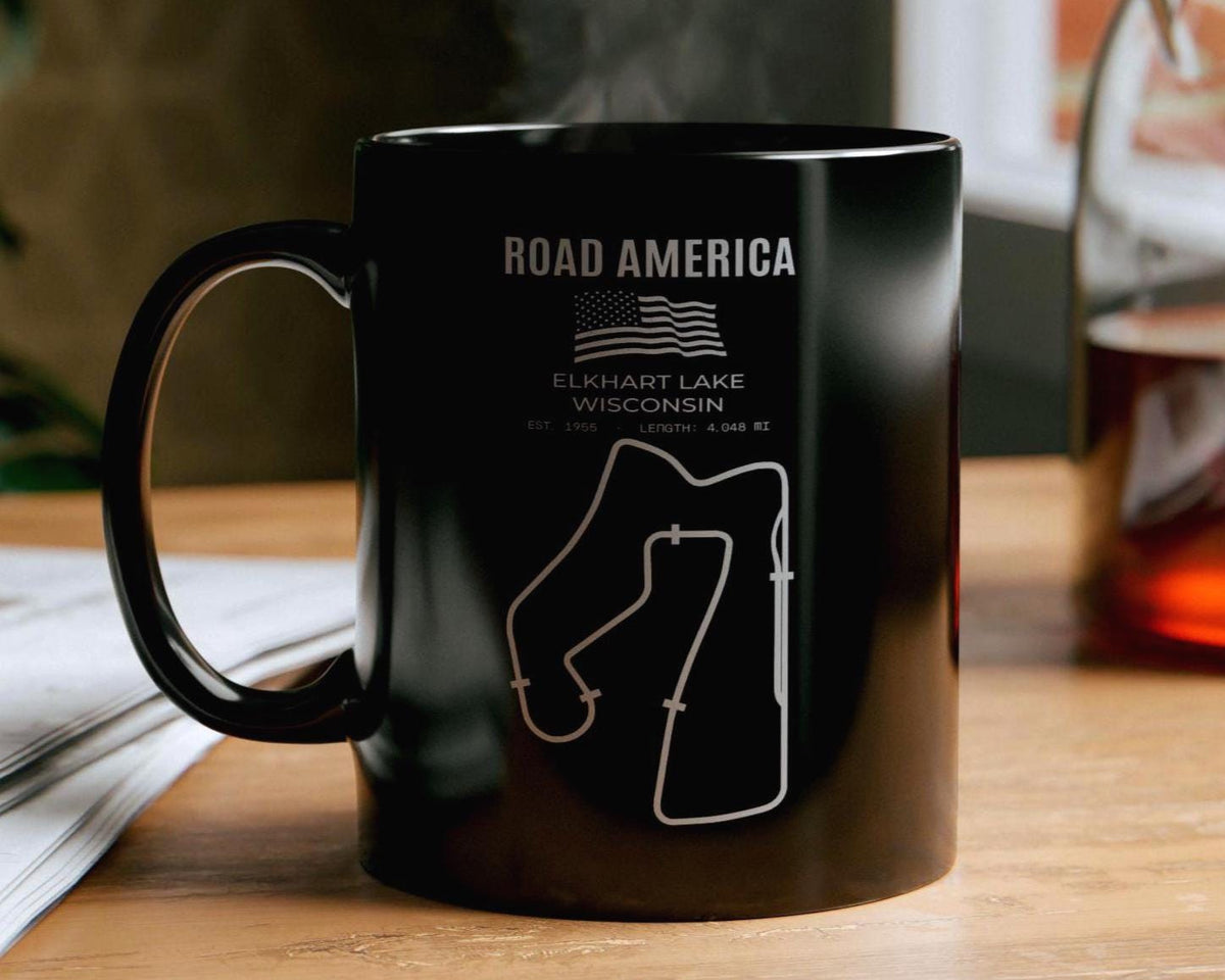 Road America Race Track Mug - lifestyle photo
