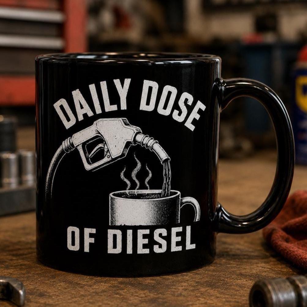 Daily Dose of Diesel Mug - lifestyle photo