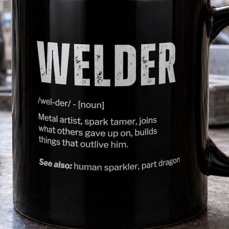 Welder Definition Coffee Mug - lifestyle photo