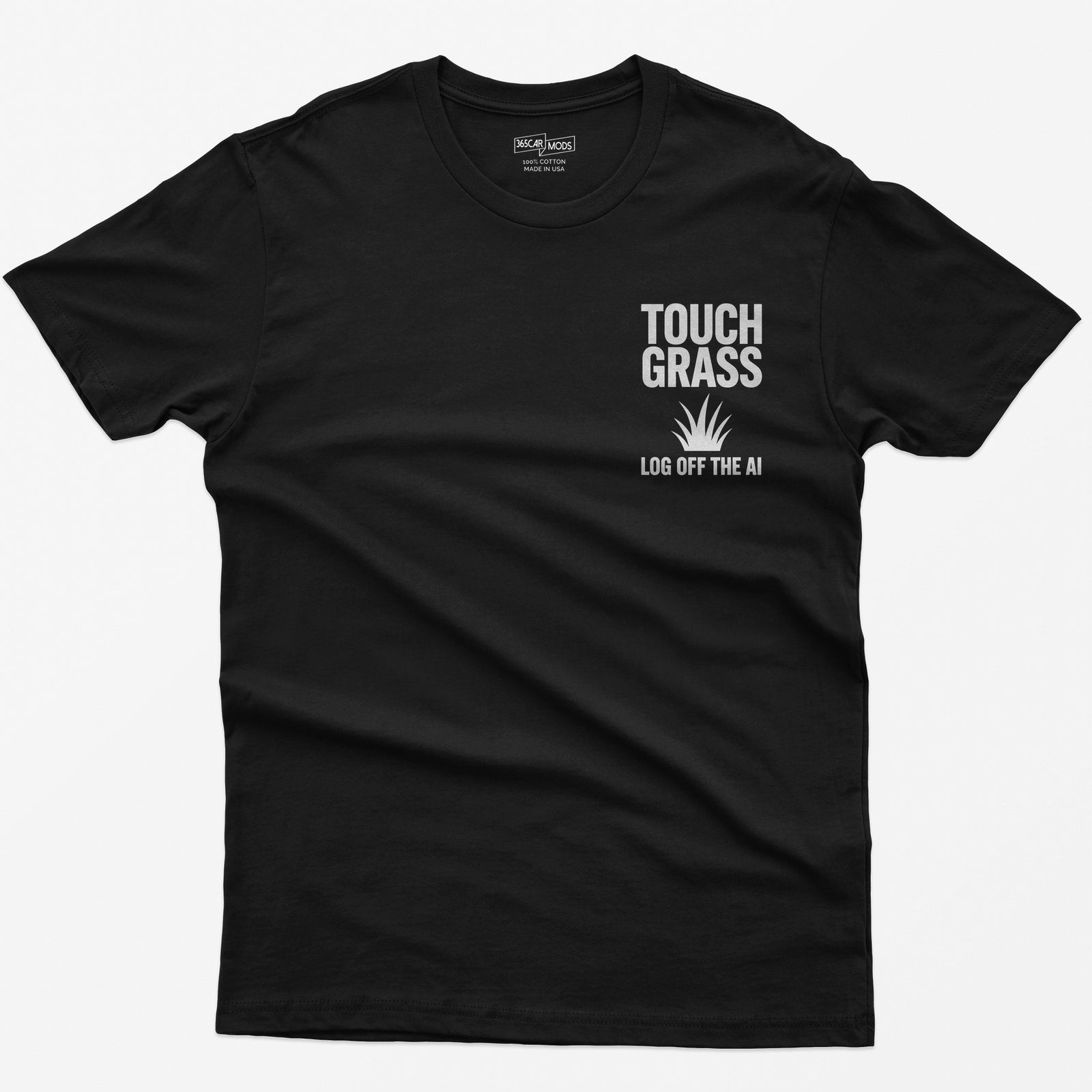 Touch Grass Log Off the AI T-Shirt