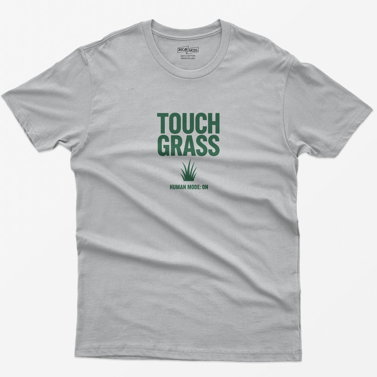 Touch Grass T-Shirt - Sport Grey