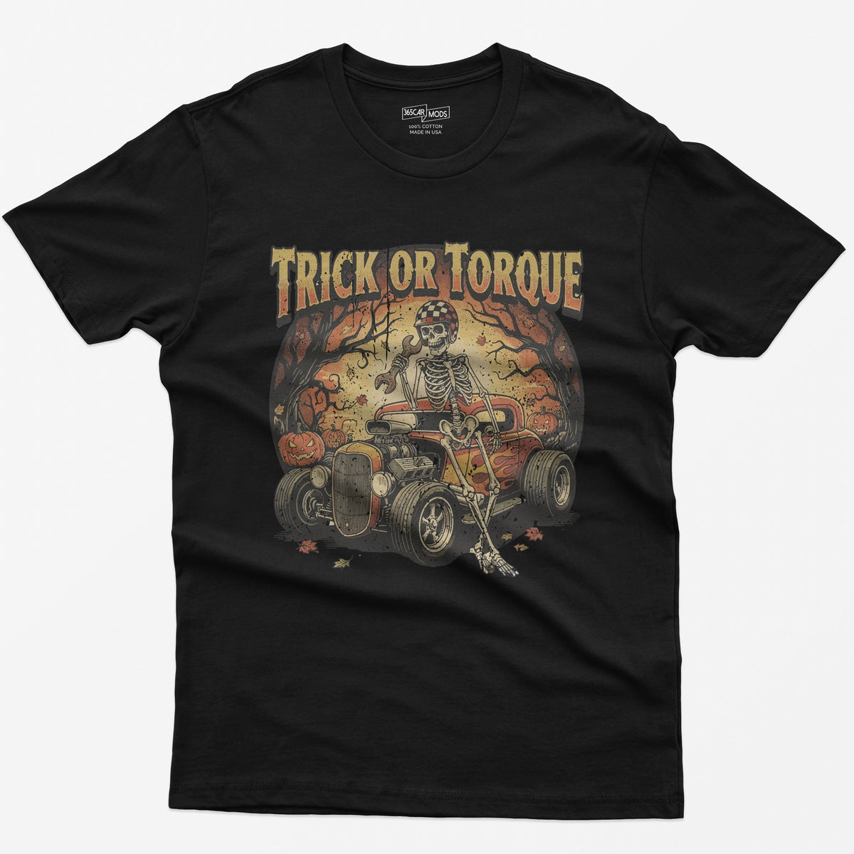 Trick or Torque Mechanic Skeleton T-Shirt