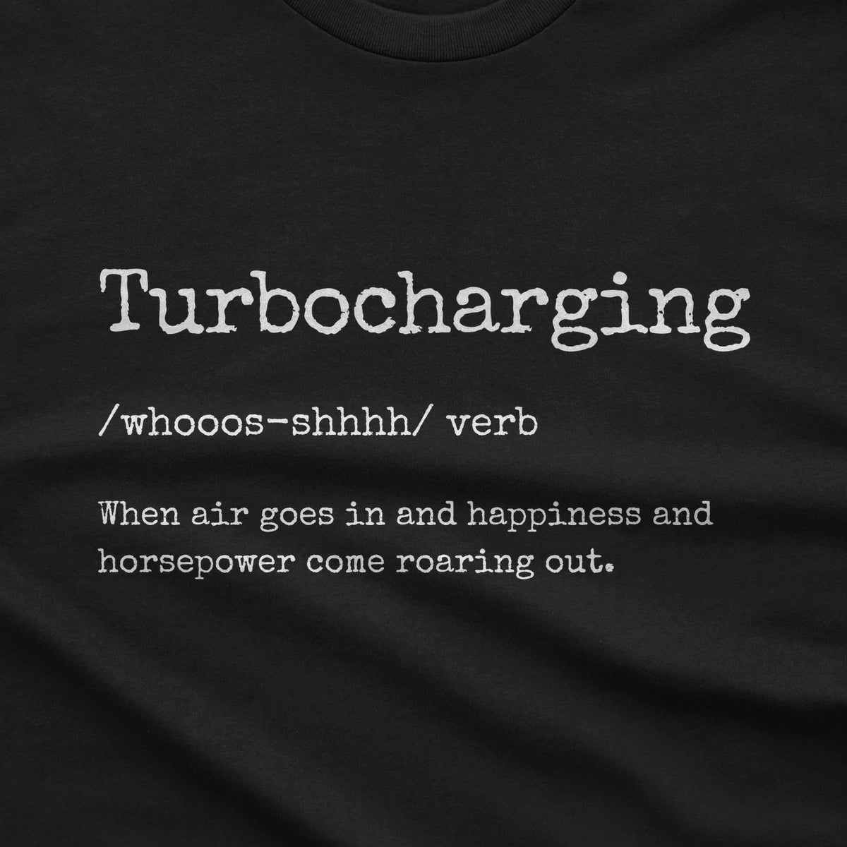 Turbocharging Definition T-Shirt design close-up