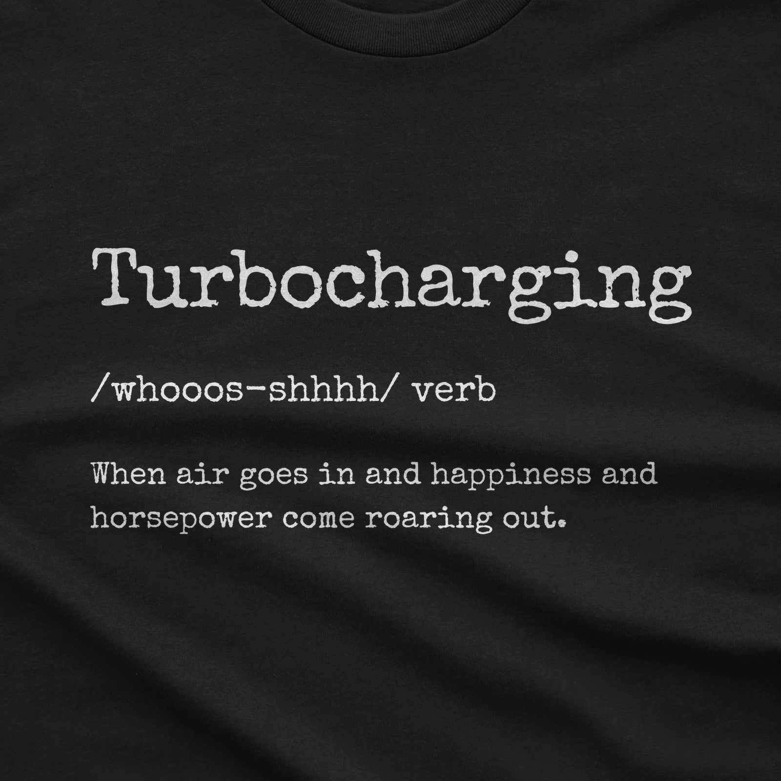 Turbocharging Definition T-Shirt design close-up