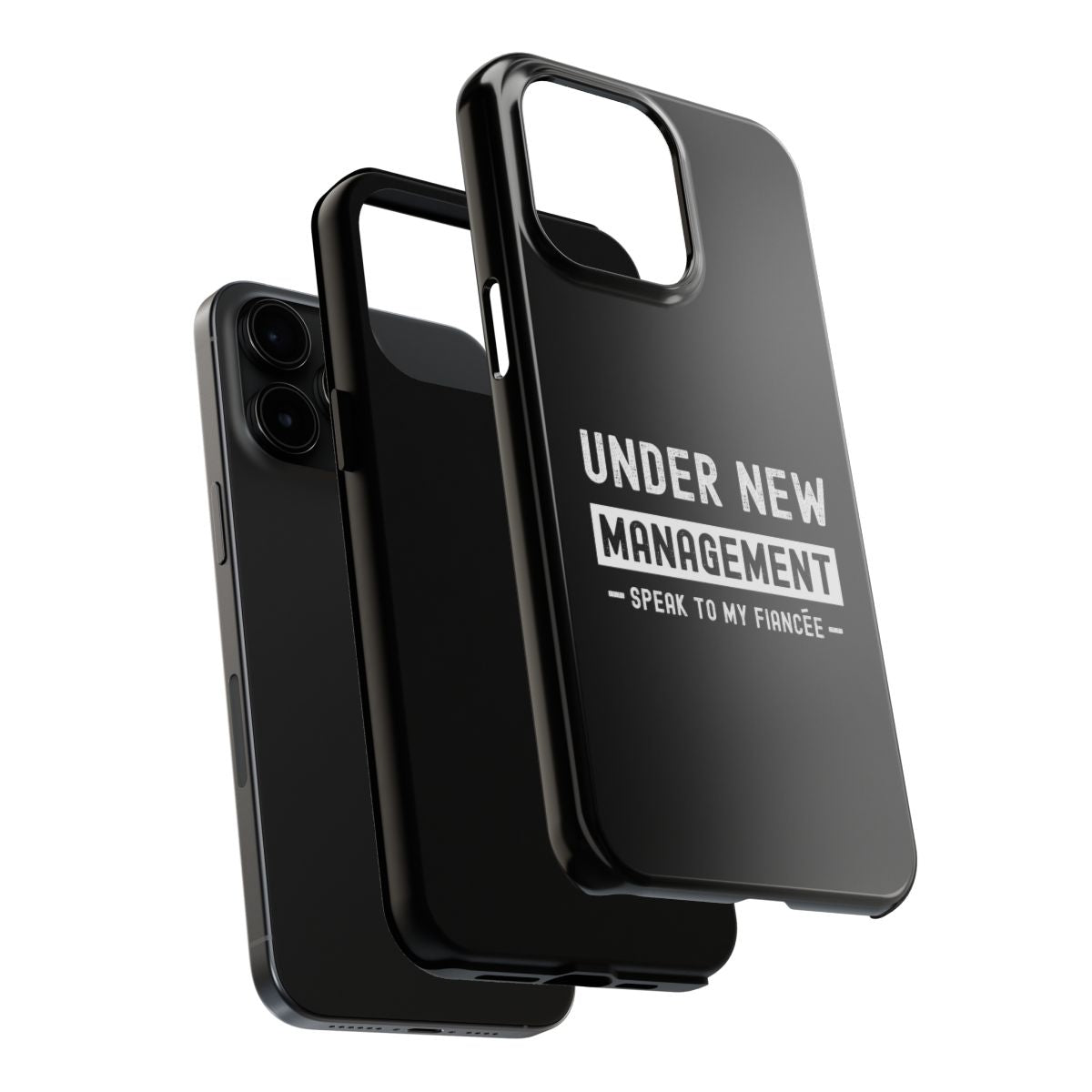 Under New Management tough phone case, dual-layer construction