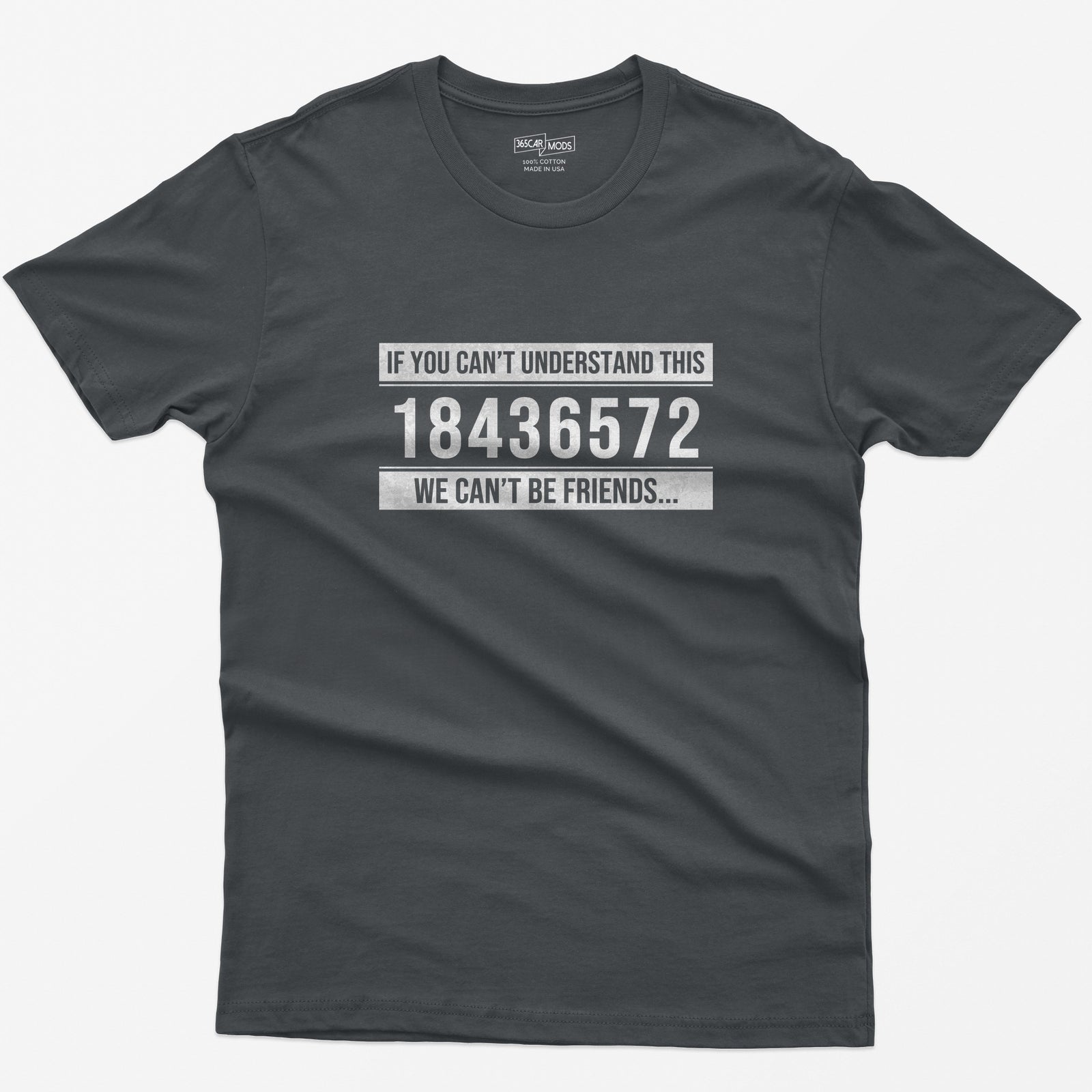 V8 Firing Order T-Shirt - Charcoal