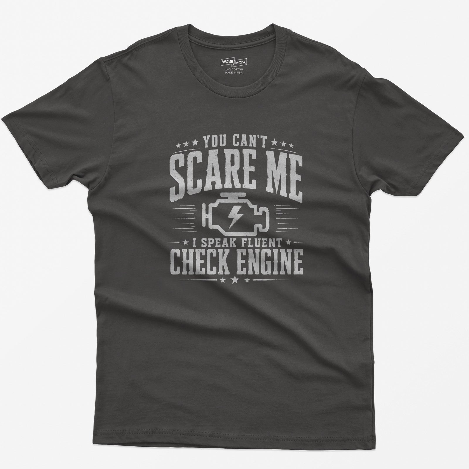 Vintage Check Engine T-Shirt - Dark Heather