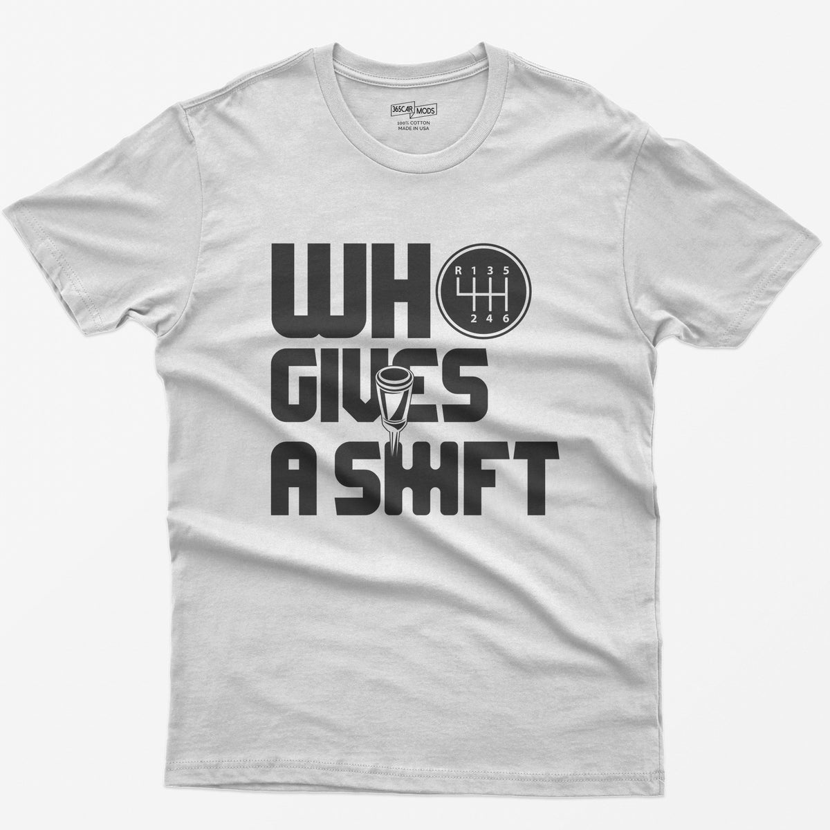 Who Gives a Shift Car T-Shirt - White