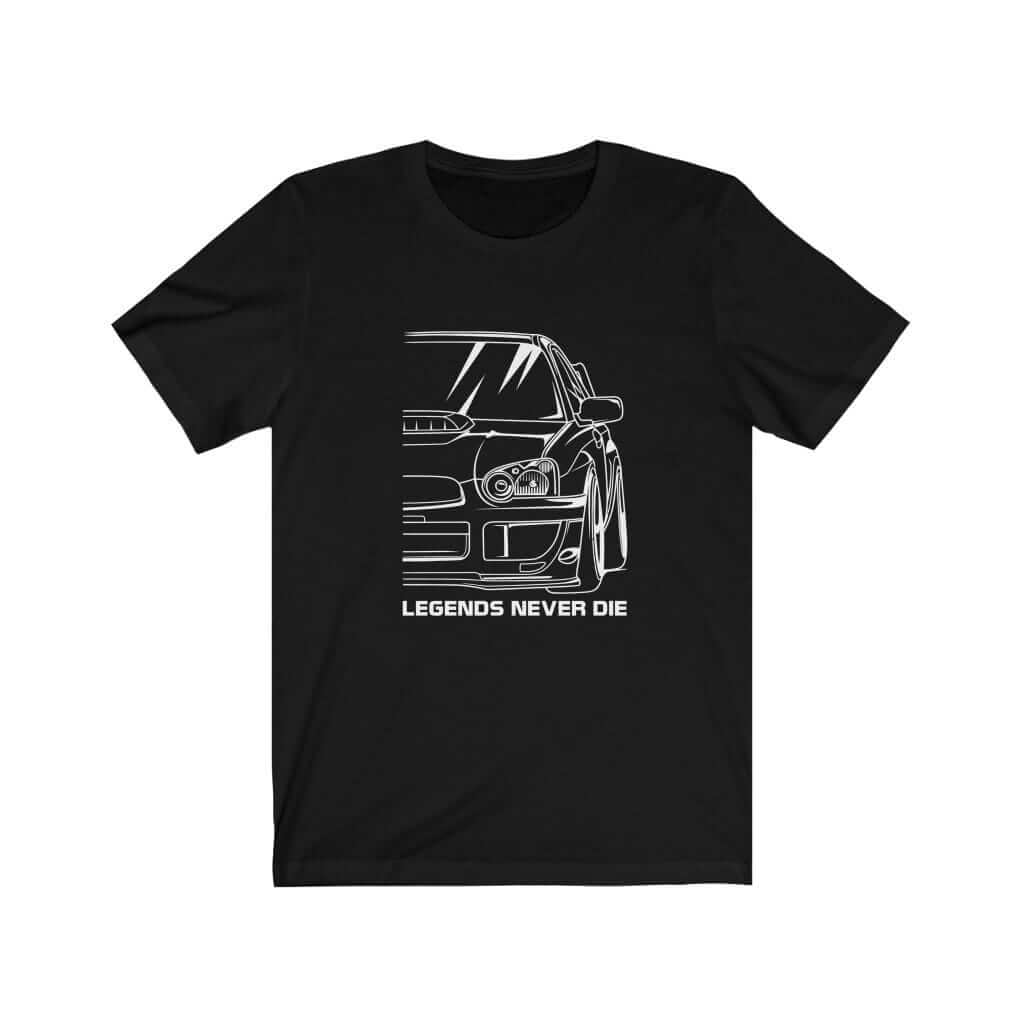 Japanese sports car printed on black car t-shirt designed for car lovers, car guys, car enthusiasts, JDM lovers, and petrolheads