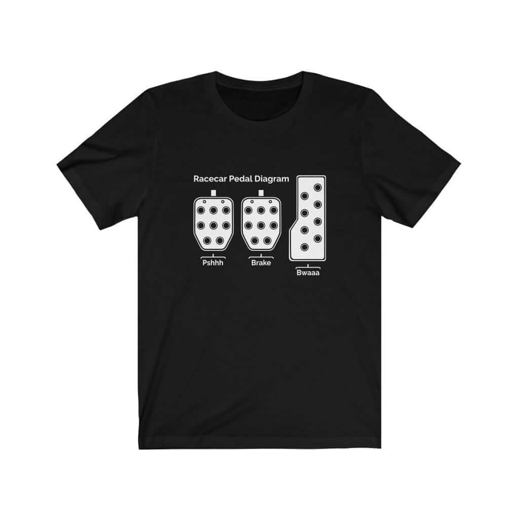 Racecar 3 Pedals Manual Transmission T-Shirt