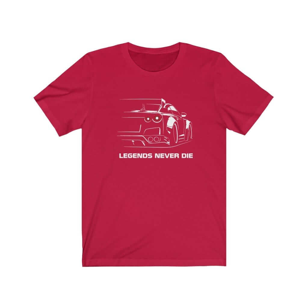Japanese car printed on red car t-shirt, jdm tee, car guy gift, car lover present, car-fan, car enthusiast