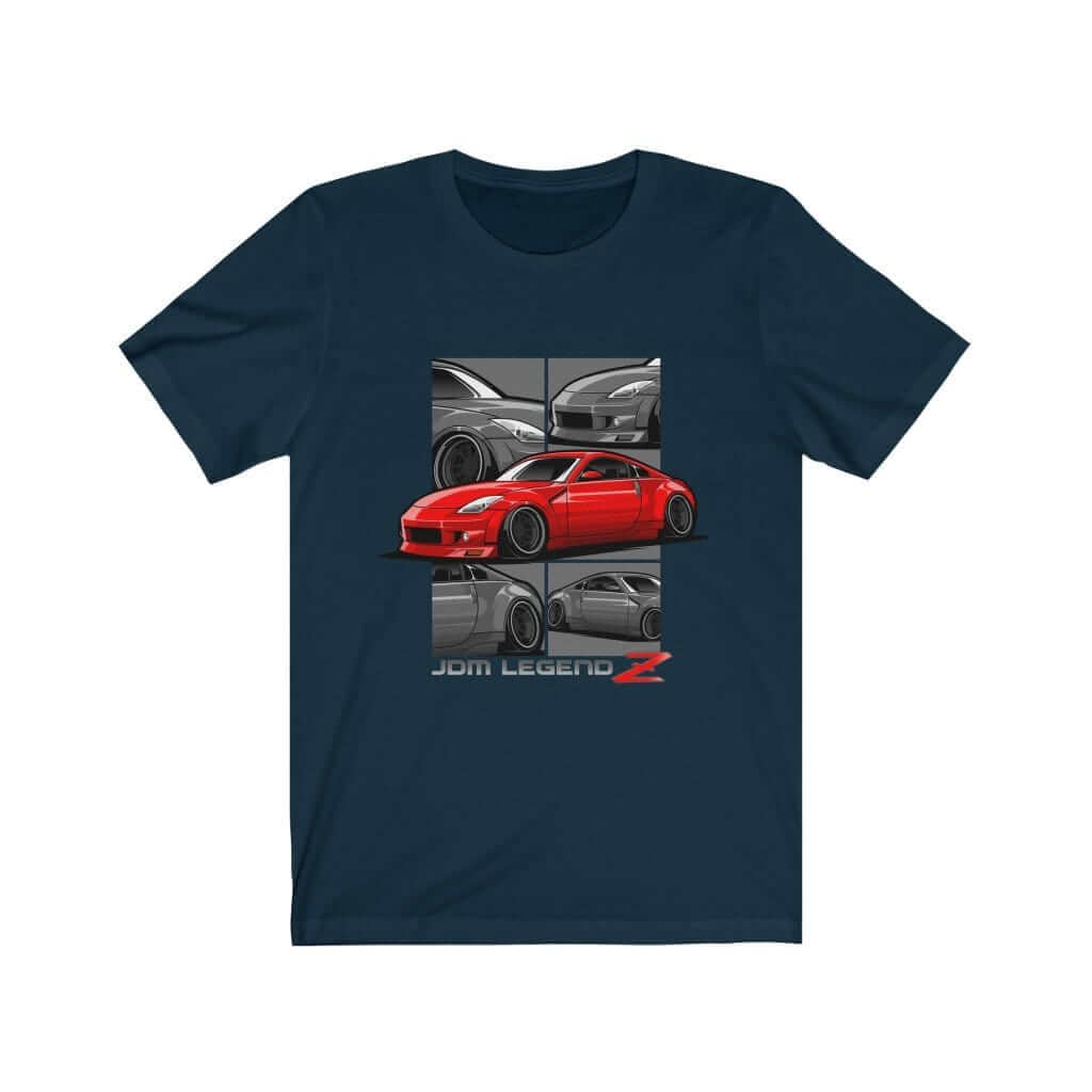 blue car shirt