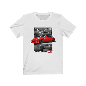 Red Japanese car printed on white car t-shirt, JDM tee, car guy gift, car lover, car fan, car enthusiast, petrolhead, JDM lover, boyfriend gift idea
