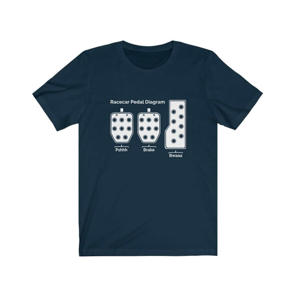 boss pedals t shirt Racecar 3 Pedals Manual Transmission T-Shirt