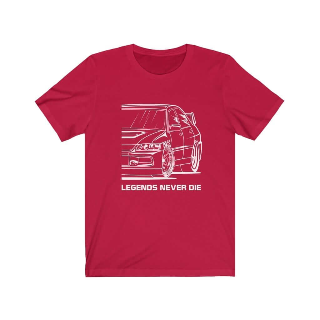 Japanese car printed on red car t-shirt, JDM tee, car guy gift, car lover, car fan, car enthusiast, petrolhead, JDM lover, boyfriend gift idea