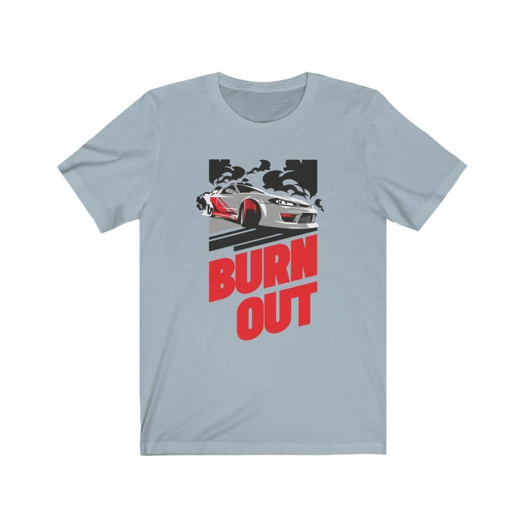 Japanese car printed on light blue car t-shirt, JDM tee, car guy gift, car lover, car fan, car enthusiast, petrolhead, JDM lover, boyfriend gift idea