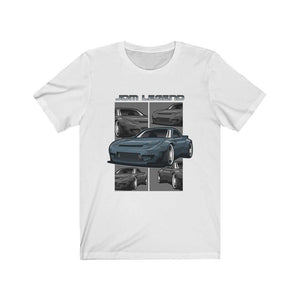 Blue Japanese car printed on white t-shirt, JDM tee, car guy gift, car lover, car fan, car enthusiast, petrolhead, JDM lover, boyfriend gift idea