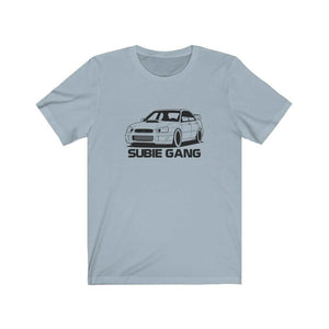 Japanese sports car printed on light blue car t-shirt designed for car lovers, car guys, car enthusiasts, JDM lovers, and petrolheads