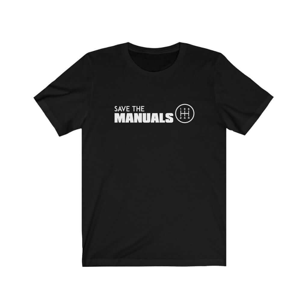 black save the manuals car t shirts car clothing car apparel