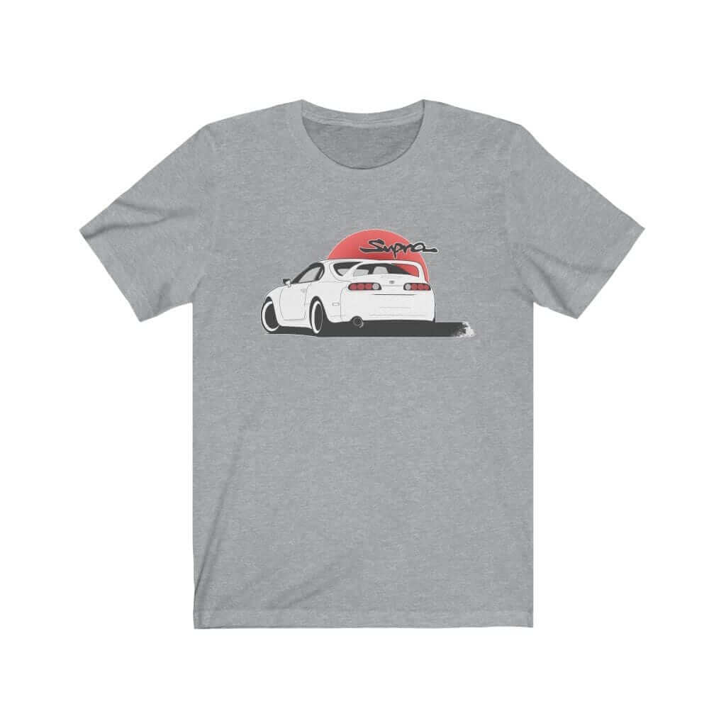 Japanese car printed on athletic heather car t-shirt, JDM tee, car guy gift, car lover, car fan, car enthusiast, petrolhead, JDM lover, boyfriend gift idea