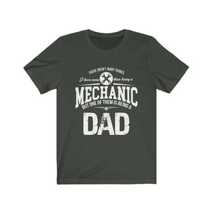 father's day gift t-shirt, mechanic dark grey tshirt with saying, funny mechanic tee, the best father's day gift