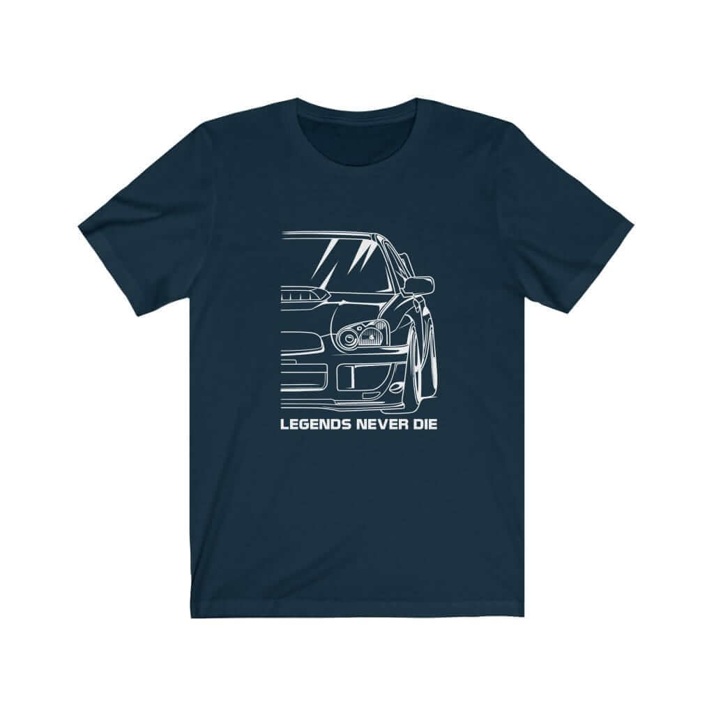Japanese sports car printed on navy  car t-shirt designed for car lovers, car guys, car enthusiasts, JDM lovers, and petrolheads