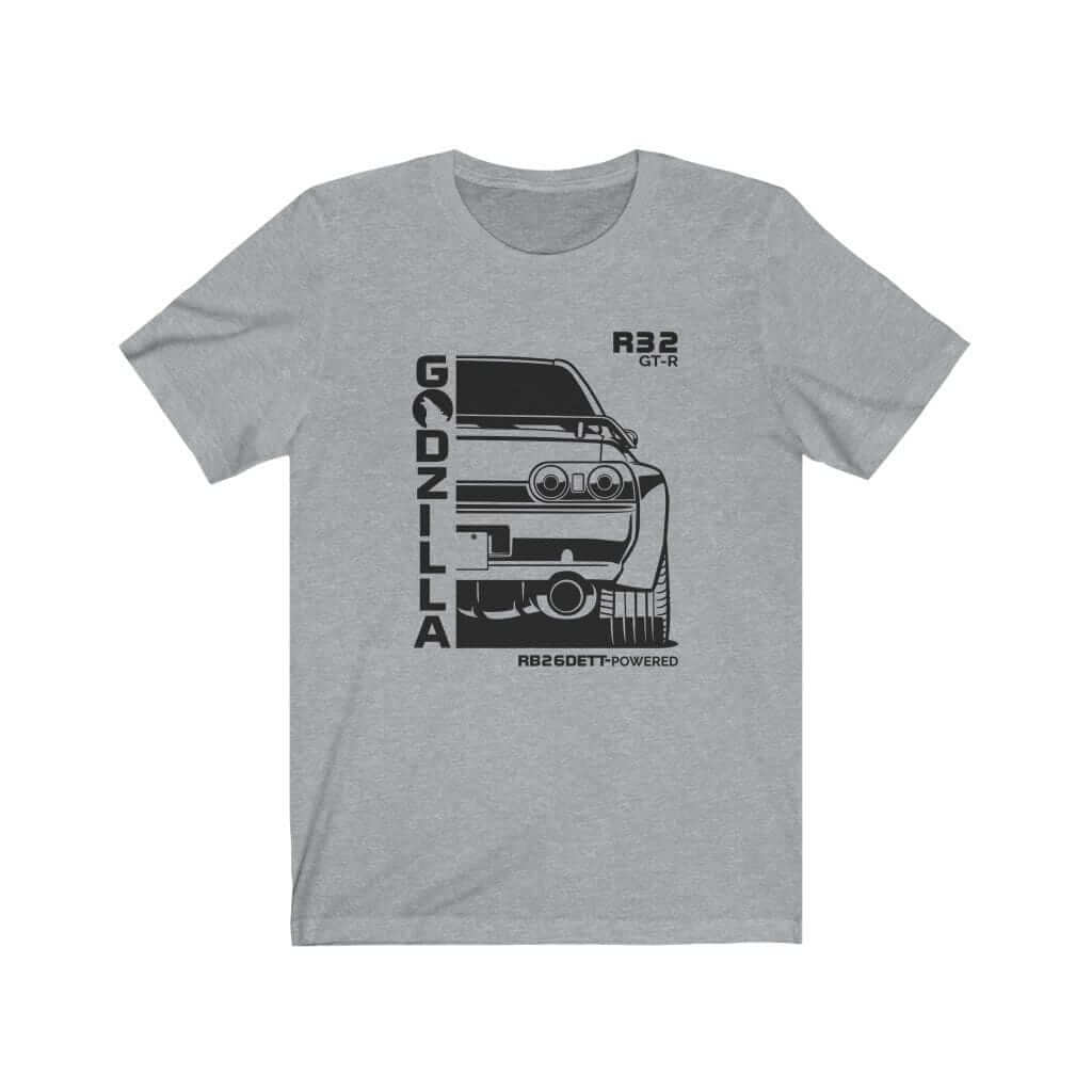 Japanese car printed on athletic heather car t-shirt, jdm tee, car guy gift, car lover present, car-fan, car enthusiast