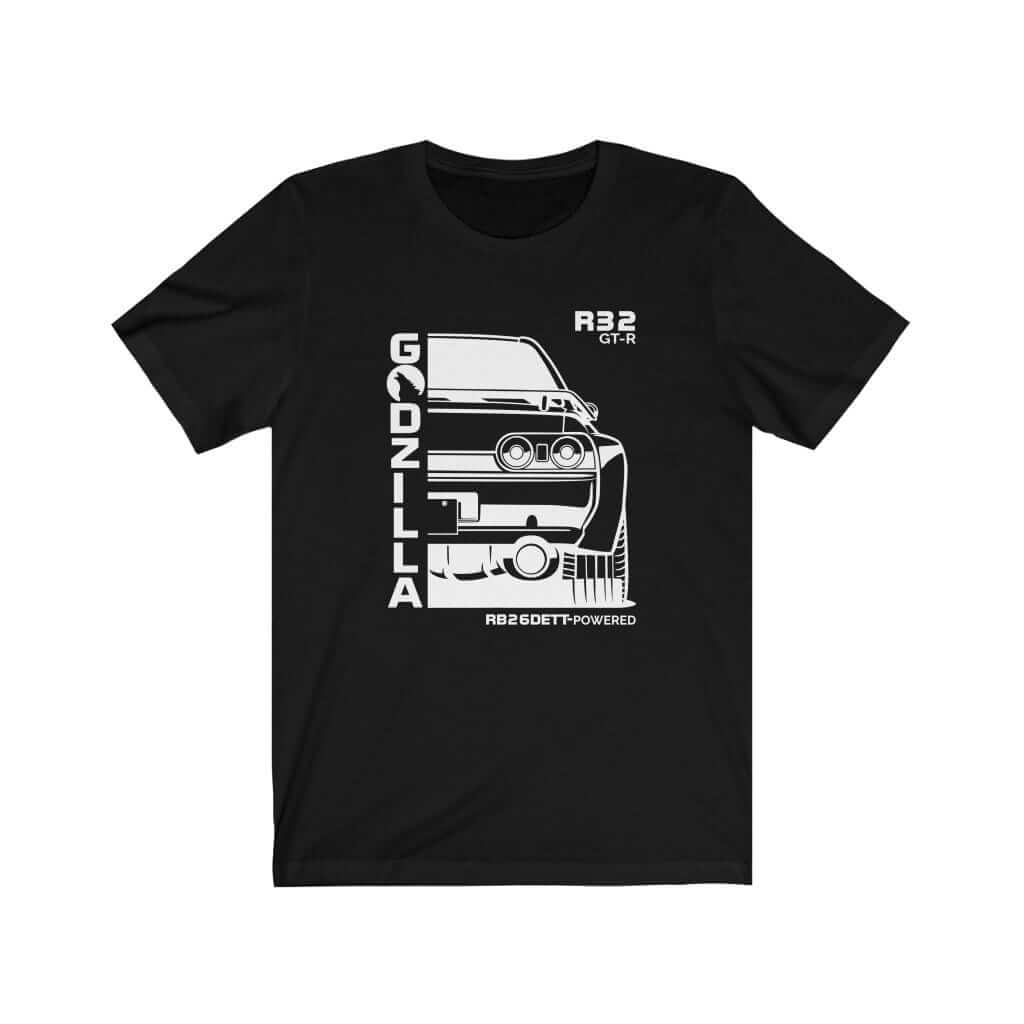 Japanese car printed on black car t-shirt, jdm tee, car guy gift, car lover present, car-fan, car enthusiast