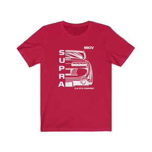 red mkiv supra t-shirt designed for JDM lovers