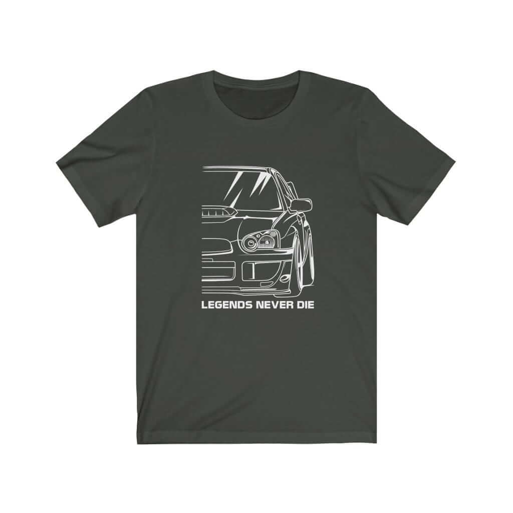 Japanese sports car printed on dark grey car t-shirt designed for car lovers, car guys, car enthusiasts, JDM lovers, and petrolheads