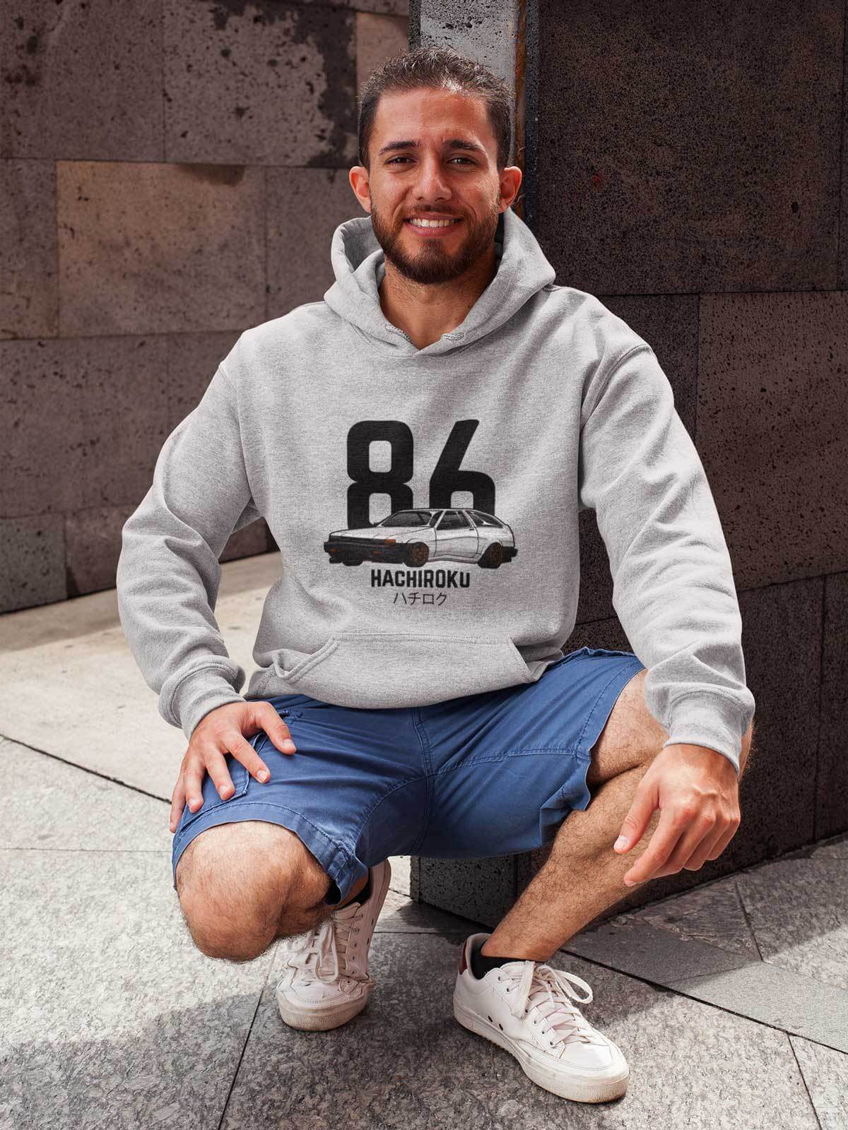 Japanese car printed on athletic heather car hoodie, JDM sweatshirt, car guy gift, car lover, car fan, car enthusiast, petrolhead, JDM lover, boyfriend gift idea