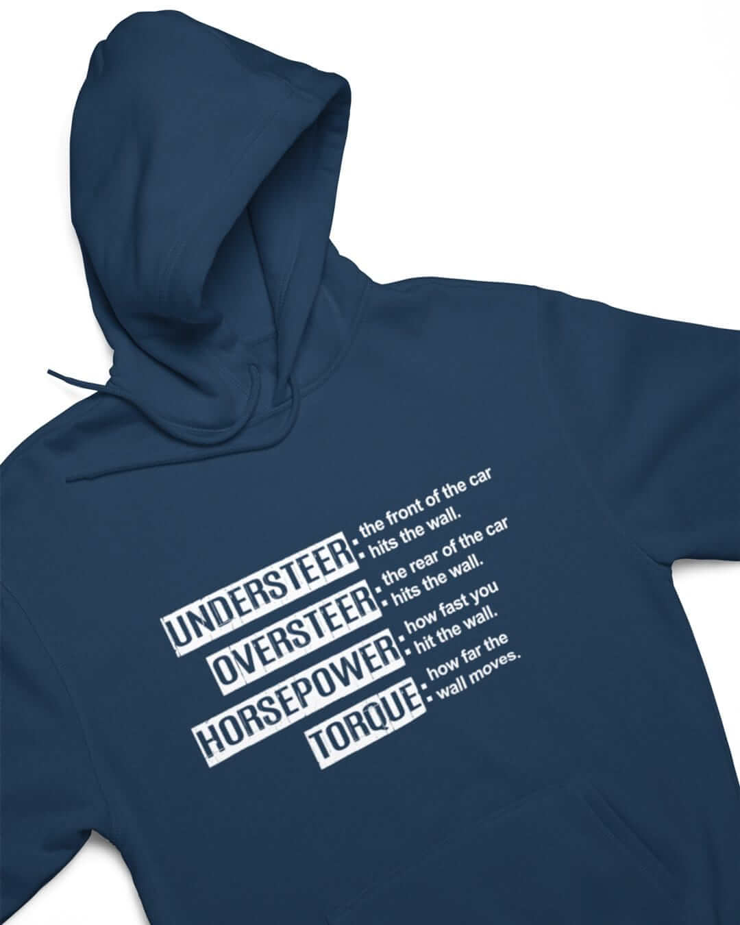 navy funny car hoodie, car guy hoodie, car clothing, car apparel, car merch