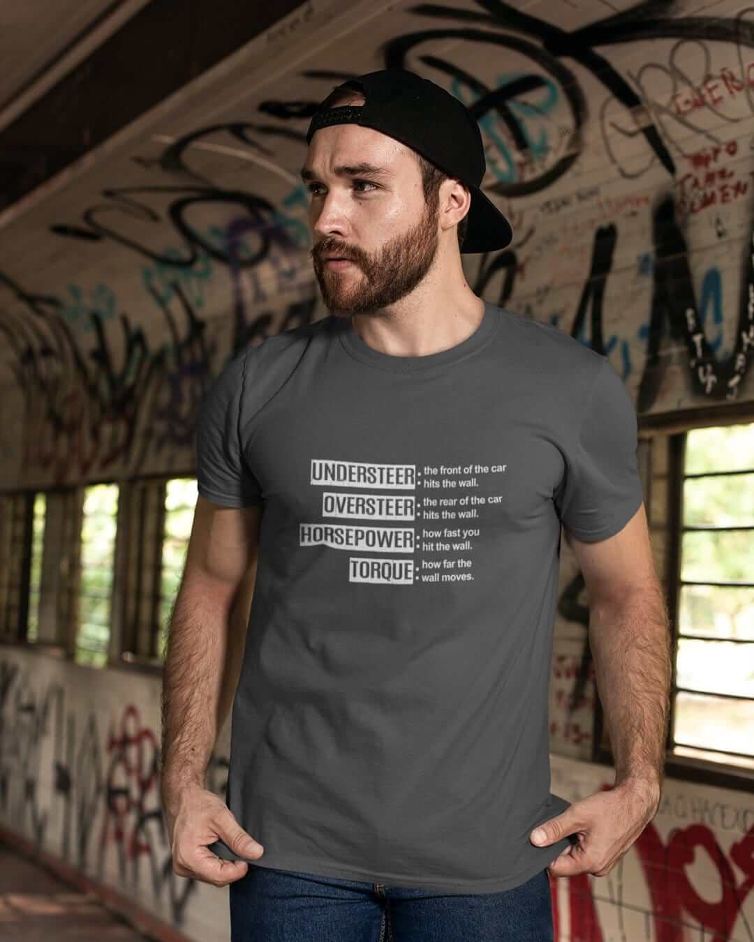 car lover with asphalt funny car t-shirt, car merch, car guy gift, car apparel