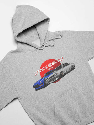 Legendary Japanese cars printed on athletic heather car hoodie, JDM sweatshirt, car guy gift, car lover, car fan, car enthusiast, petrolhead, JDM lover, boyfriend gift idea