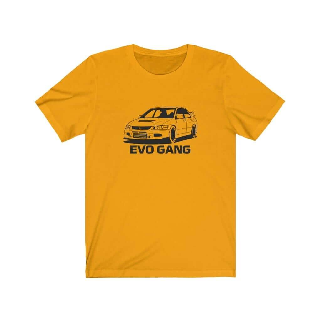 Japanese car printed on gold yellow car t-shirt, JDM tee, car guy gift, car lover, car fan, car enthusiast, petrolhead, JDM lover, boyfriend gift idea