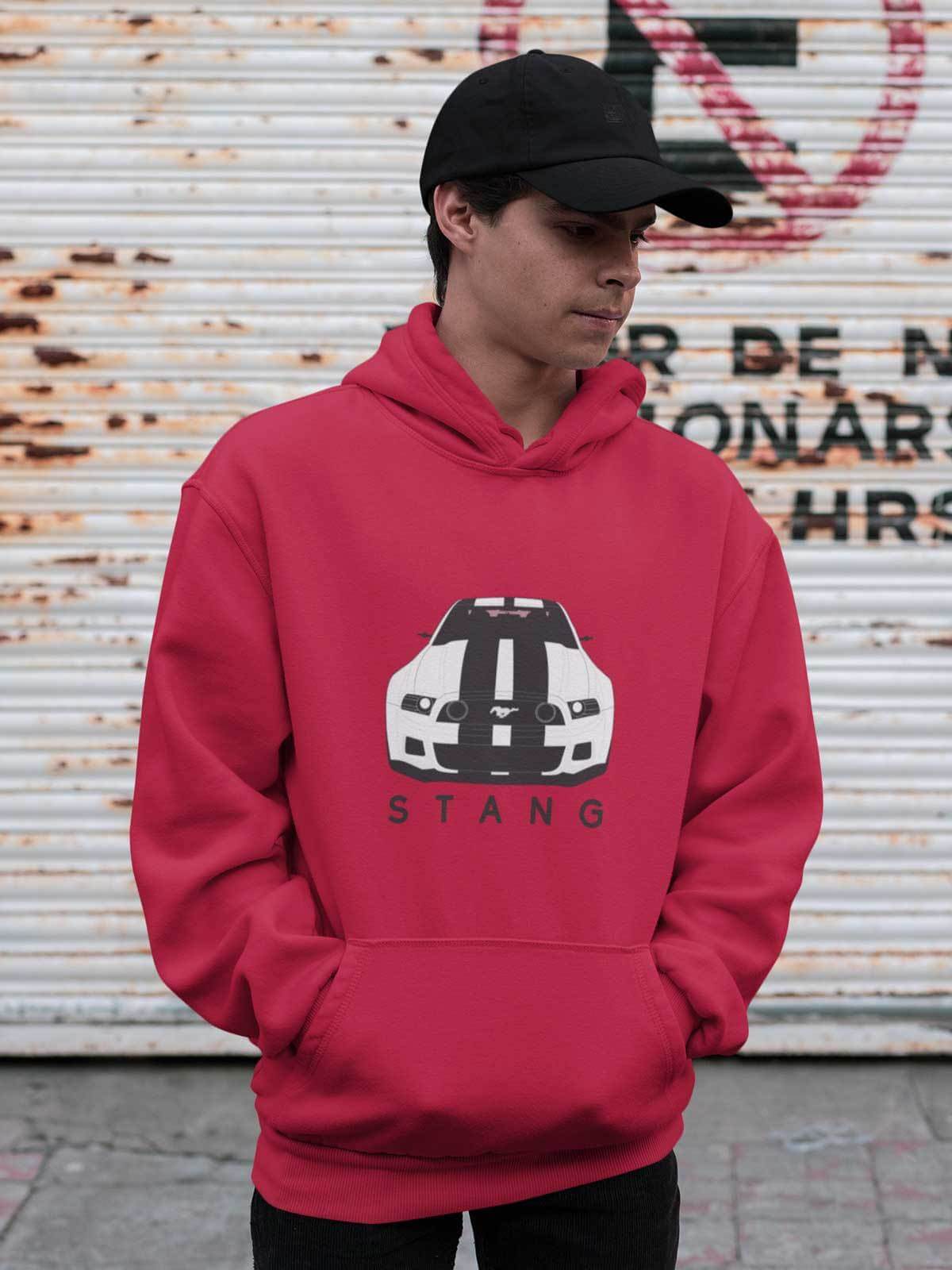 Need For Speed Muscle Car printed on red car hoodie designed for car lovers, car guys, car enthusiasts, muscle cars lovers and petrolheads