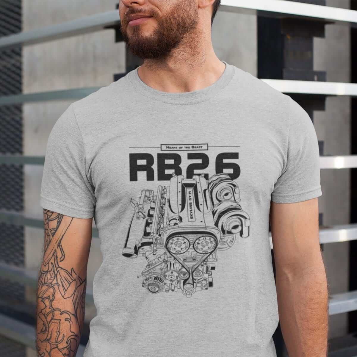 Japanese car printed on athletic heather car t-shirt, jdm tee, car guy gift, car lover present, car-fan, car enthusiast