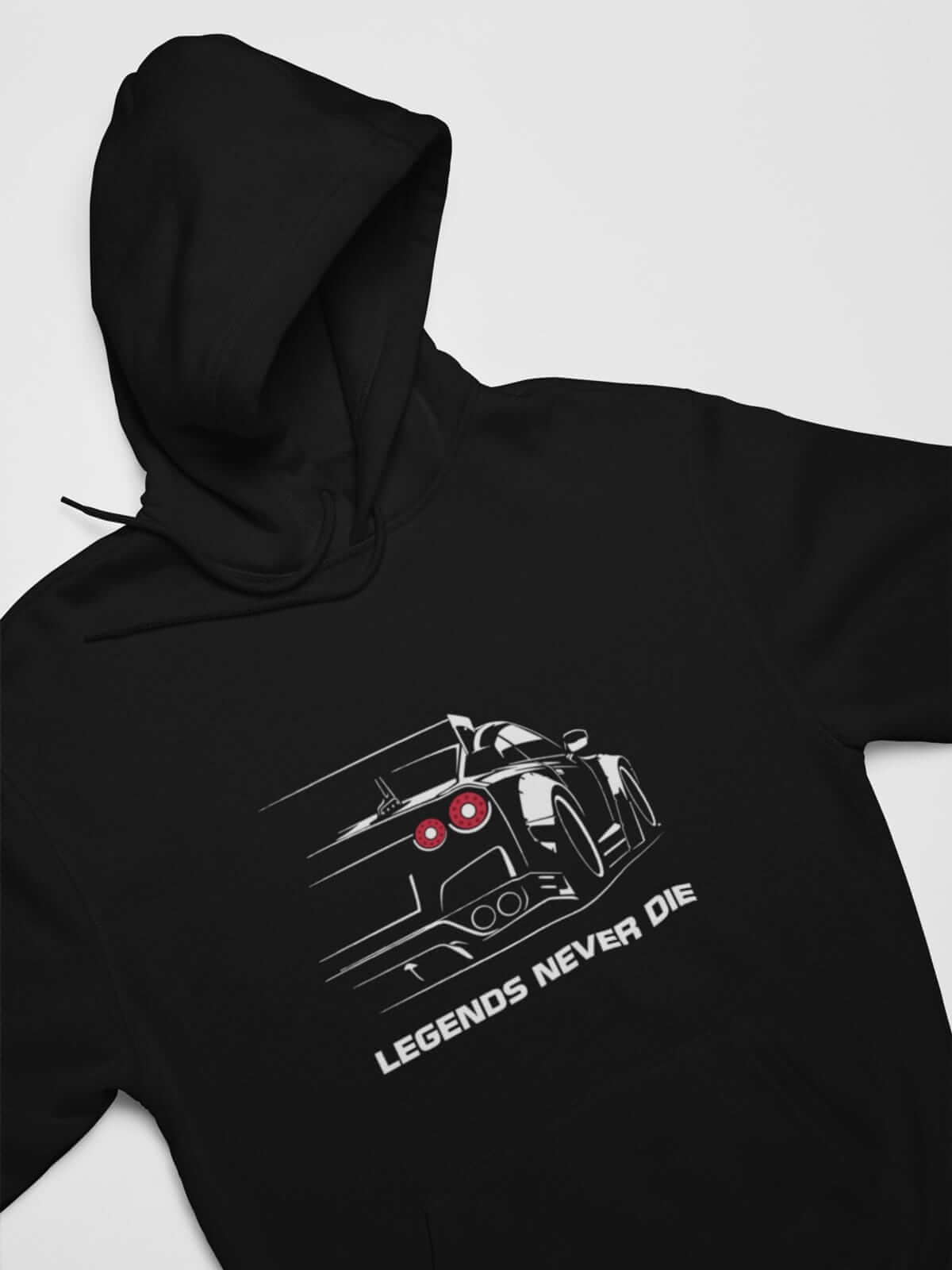 Japanese car printed on black car hoodie, JDM hooded sweatshirt, car guy gift, car lover present, car fan, car enthusiast