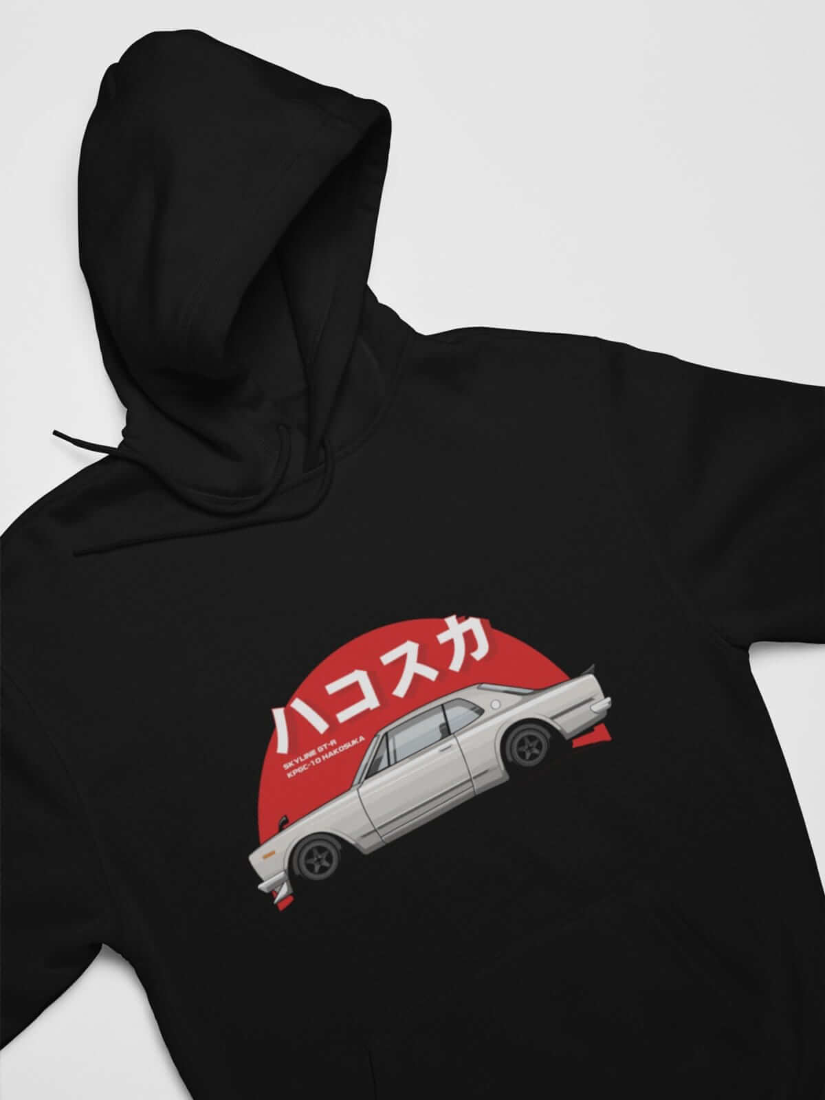 Japanese car printed on black car hoodie, JDM sweatshirt, car guy gift, car lover, car fan, car enthusiast, petrolhead, JDM lover, boyfriend gift idea