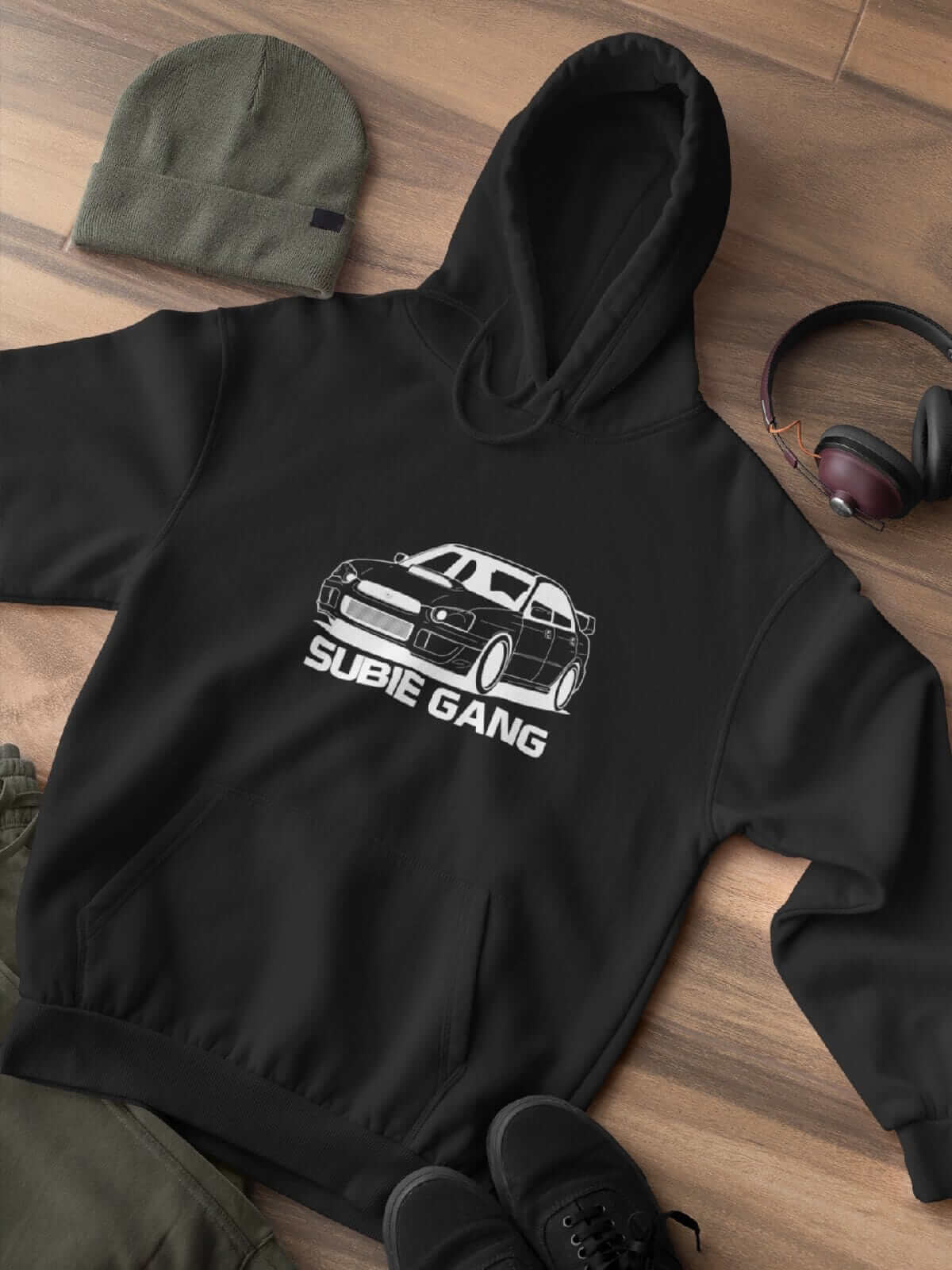 Japanese sports car printed on black car hoodie designed for car lovers, car guys, car enthusiasts, JDM lovers, and petrolheads