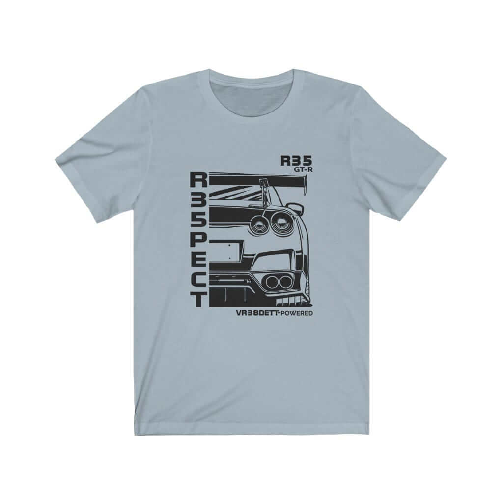 Japanese car printed on light blue car t-shirt, jdm tee, car guy gift, car lover present, car-fan, car enthusiast