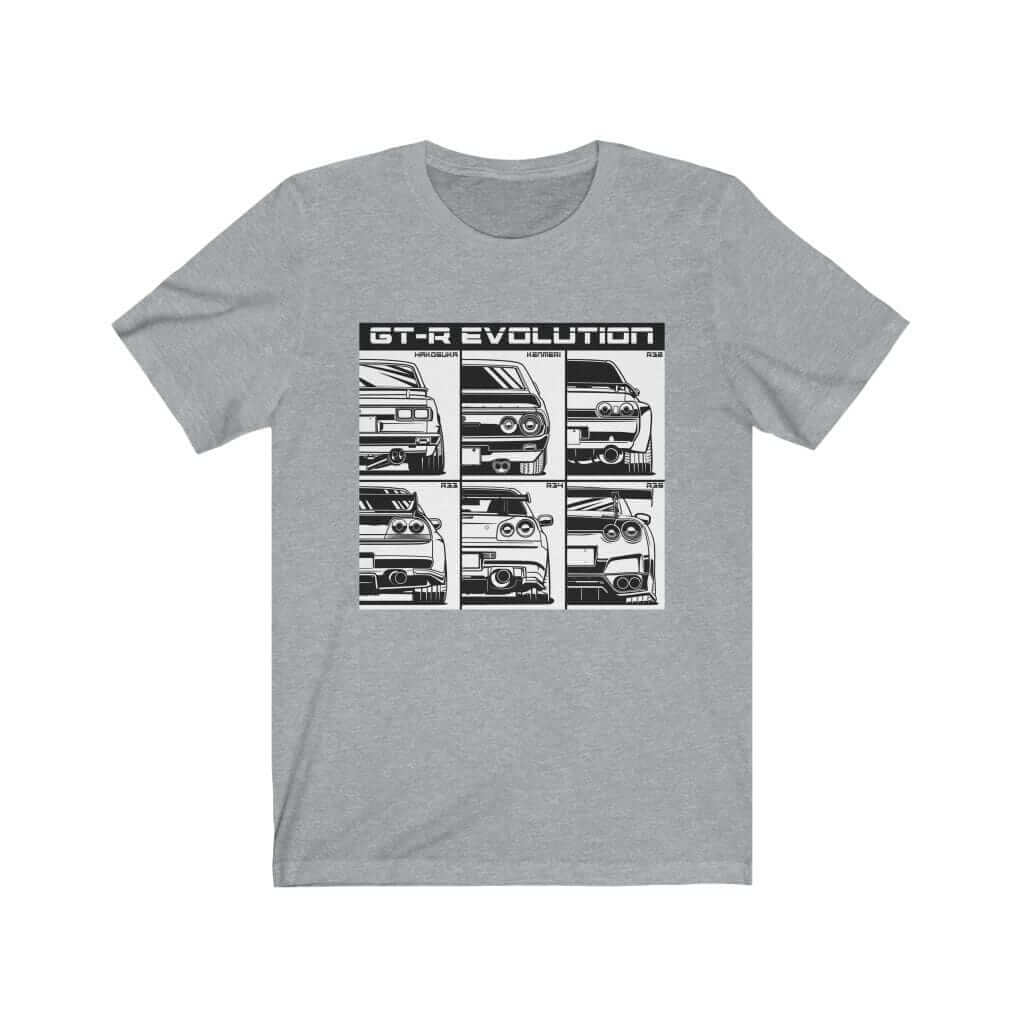 Japanese car printed on athletic heather car t-shirt, JDM tee, car guy gift, car lover, car fan, car enthusiast, petrolhead, JDM lover, boyfriend gift idea