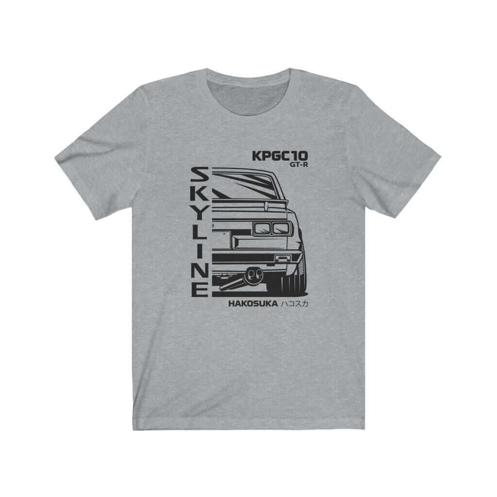 Japanese car printed on athletic heather car t-shirt, JDM tee, car guy gift, car lover, car fan, car enthusiast, petrolhead, JDM lover, boyfriend gift idea