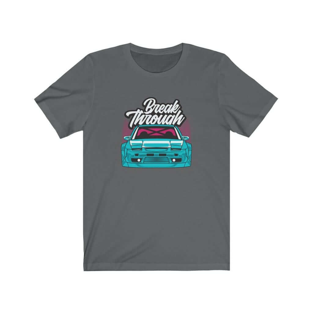Japanese sports car printed on dark grey car t-shirt, JDM tee, car guy gift, car lover, car fan, car enthusiast, petrolhead, JDM lover, boyfriend gift idea