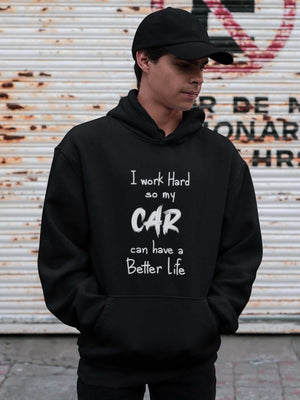 Car Guys black hoodie with funny text printed on it, JDM sweatshirt, car guy gift, car lover, car fan, car enthusiast, petrolhead, JDM lover, boyfriend gift idea