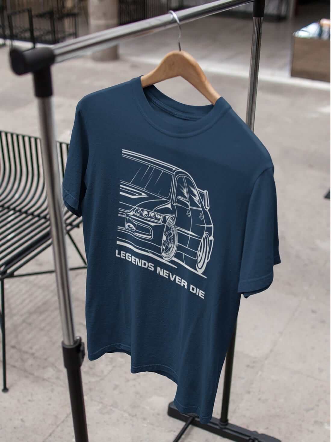 Japanese car printed on navy car t-shirt, JDM tee, car guy gift, car lover, car fan, car enthusiast, petrolhead, JDM lover, boyfriend gift idea