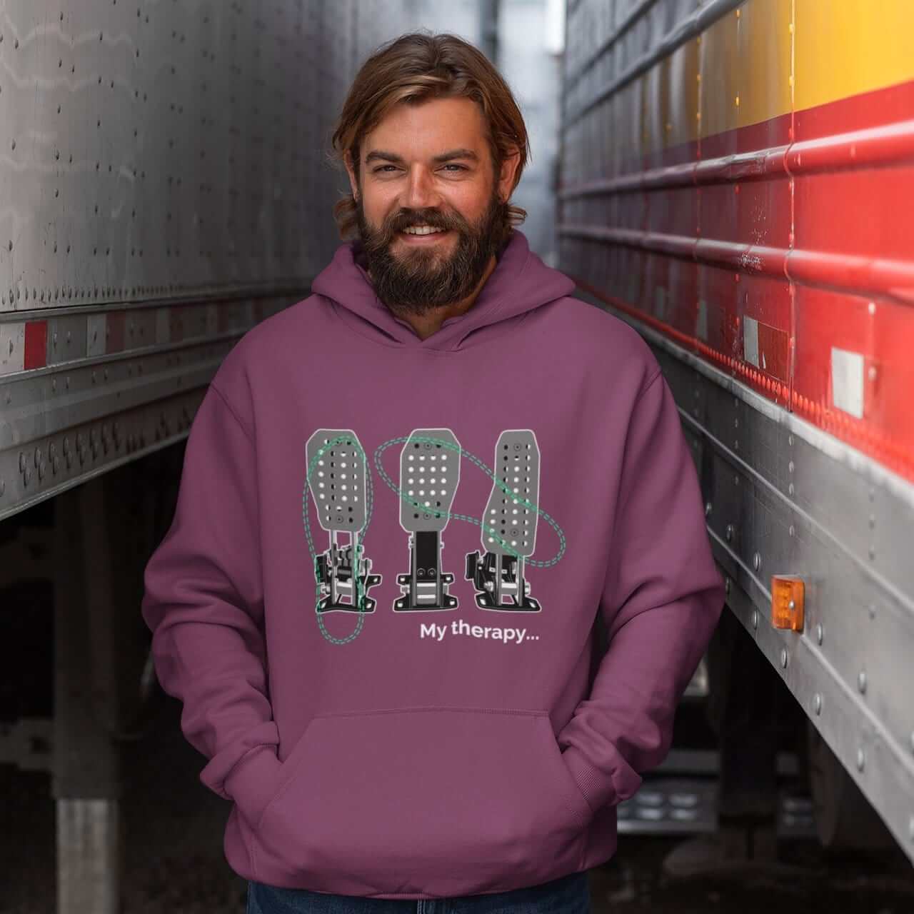 Funny Car Guys design with 3 pedals printed on maroon car hoodie, JDM sweatshirt, car guy gift, car lover, car fan, car enthusiast, petrolhead, JDM lover, boyfriend gift idea