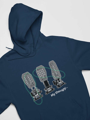 Funny Car Guys design with 3 pedals printed on navy car hoodie, JDM sweatshirt, car guy gift, car lover, car fan, car enthusiast, petrolhead, JDM lover, boyfriend gift idea